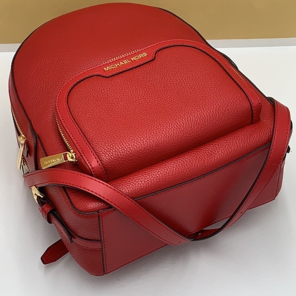 Michael Kors Jaycee Medium Pebbled Leather Backpack
Bright Red
NWT - Picture 16 of 16